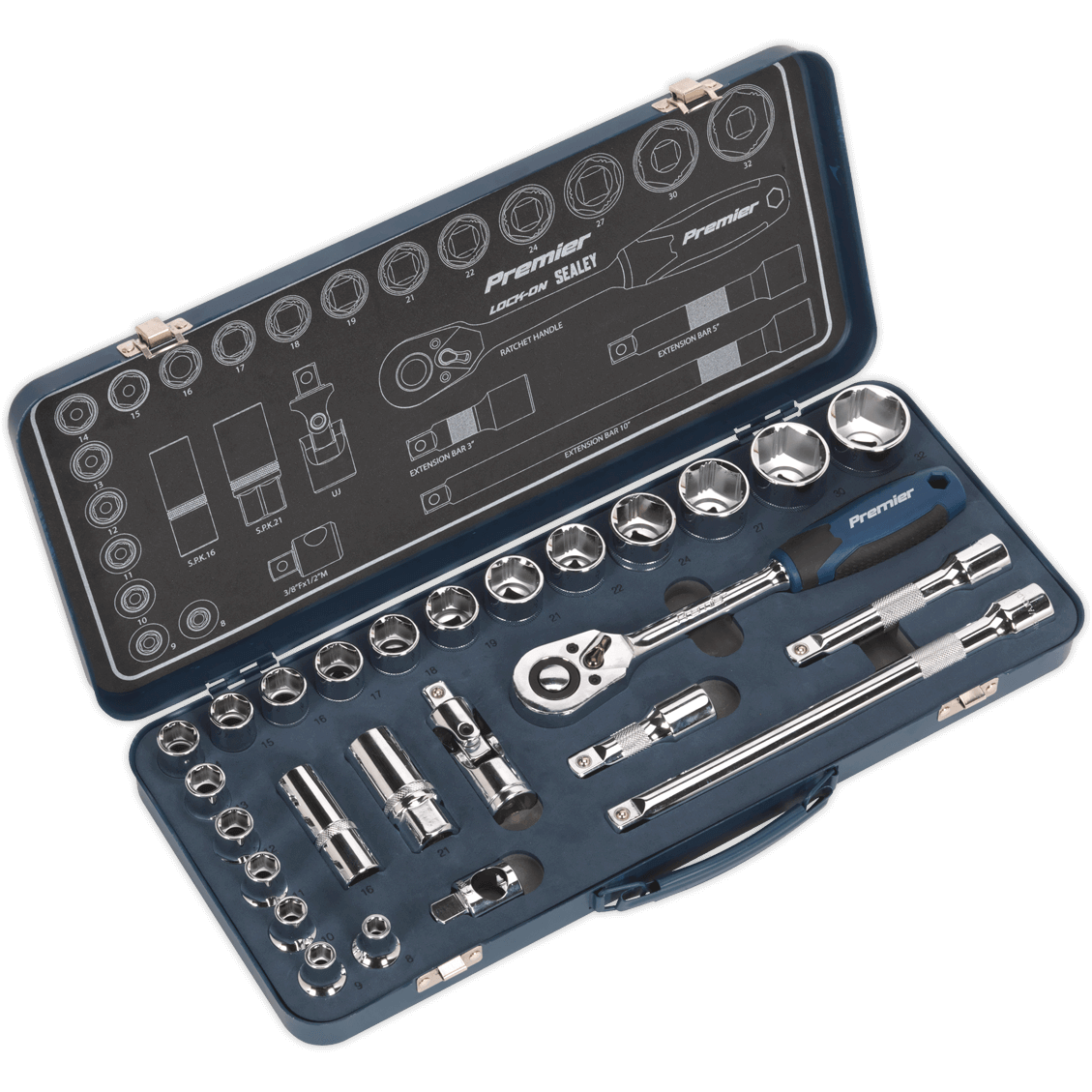 Sealey 26 Piece 1/2" Drive Socket Set 1/2" Price Comparisons | Compare The Build