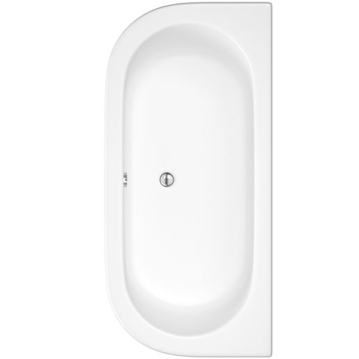 iflo Lausanne D-Shaped Bath in White 1700 x 800mm Price Comparisons | Compare The Build