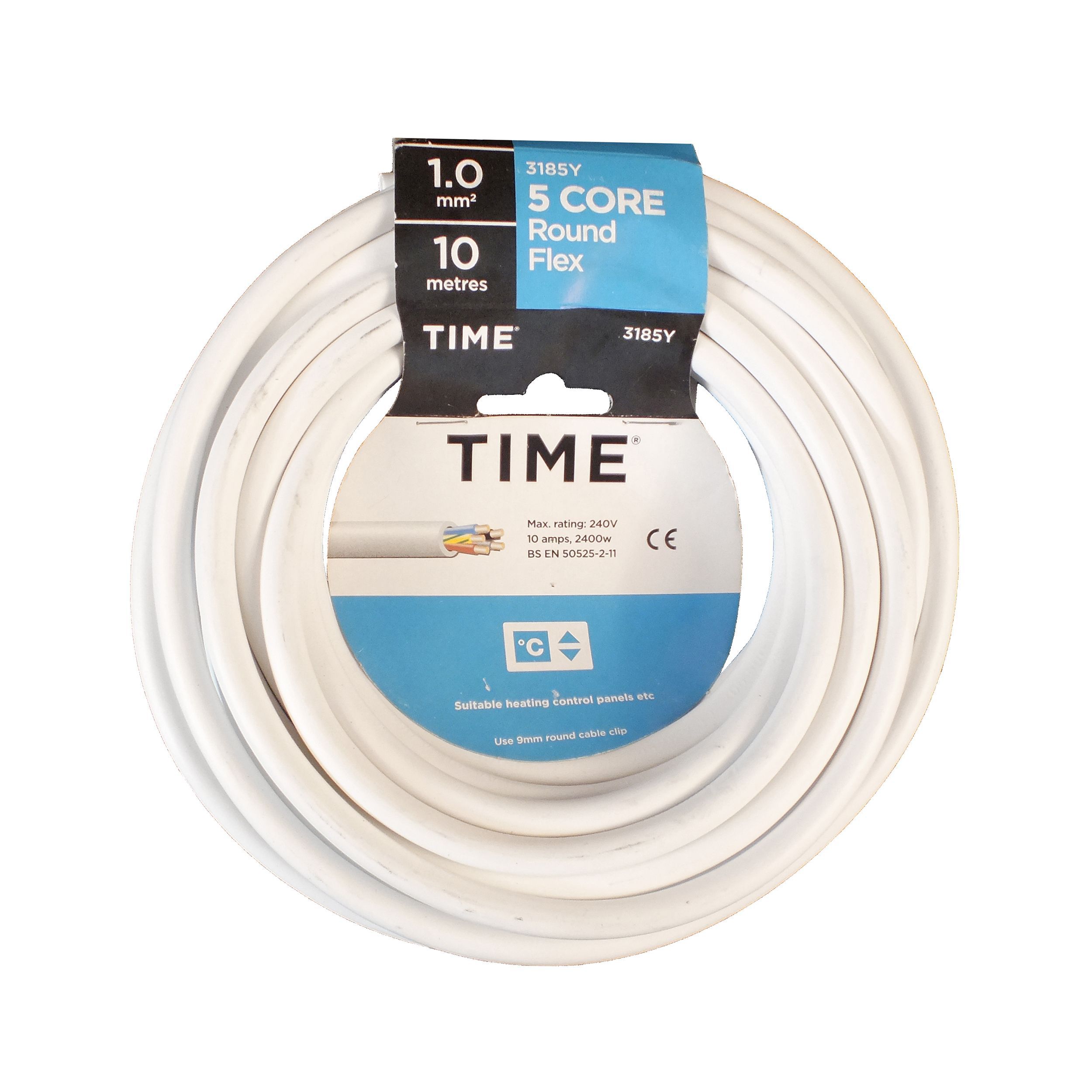 Time 3185Y White 5 Core Cable 1mm² X 10M Price Comparisons | Compare The Build