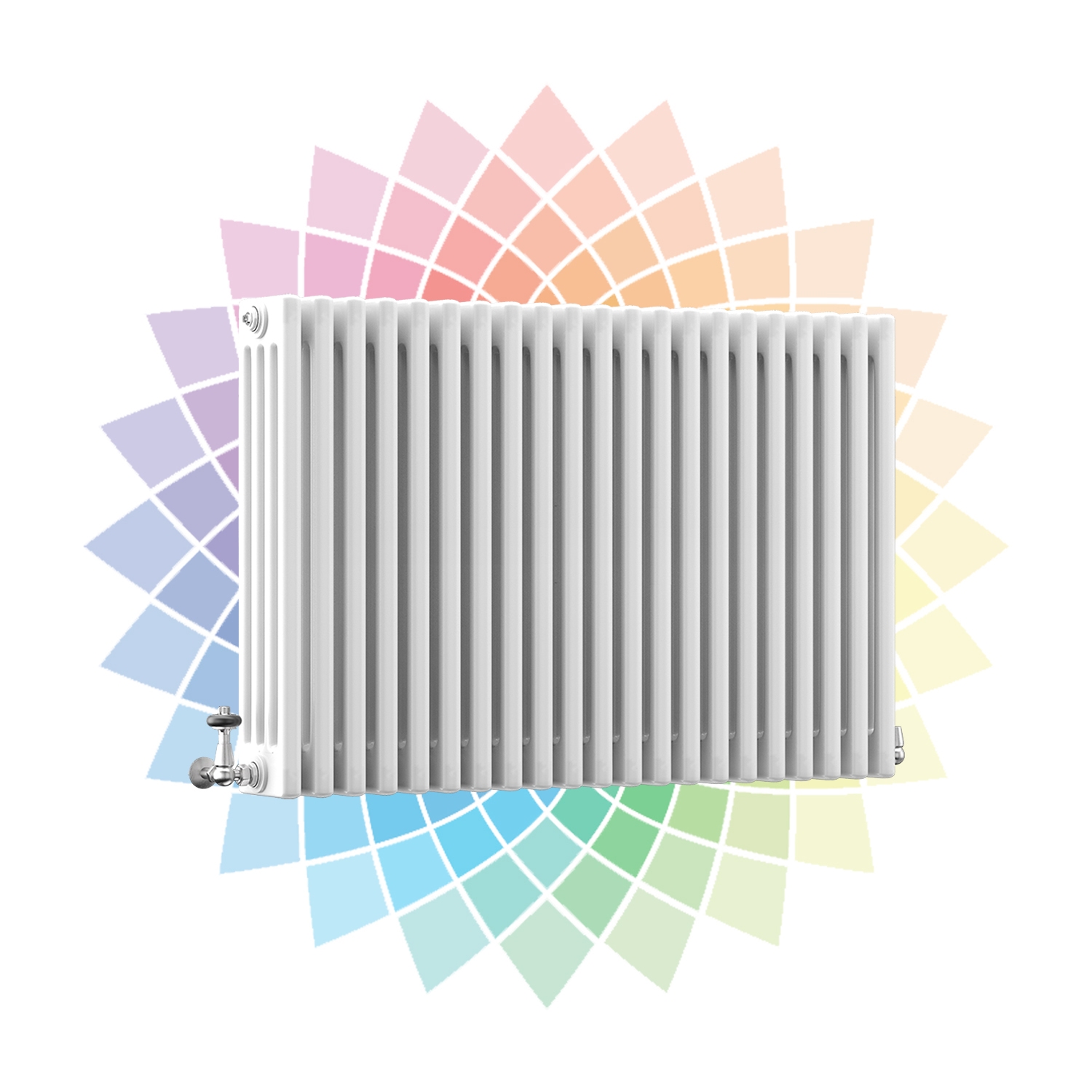 DQ Modus 4 Column Horizontal Radiator, Custom Colour, 750mm x 806mm Price Comparisons | Compare The Build