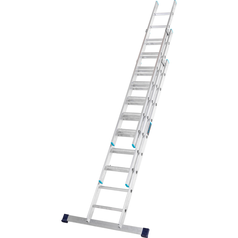 TB Davies Pro Trade Triple Extension Ladder 2.5m Rubber Price Comparisons | Compare The Build