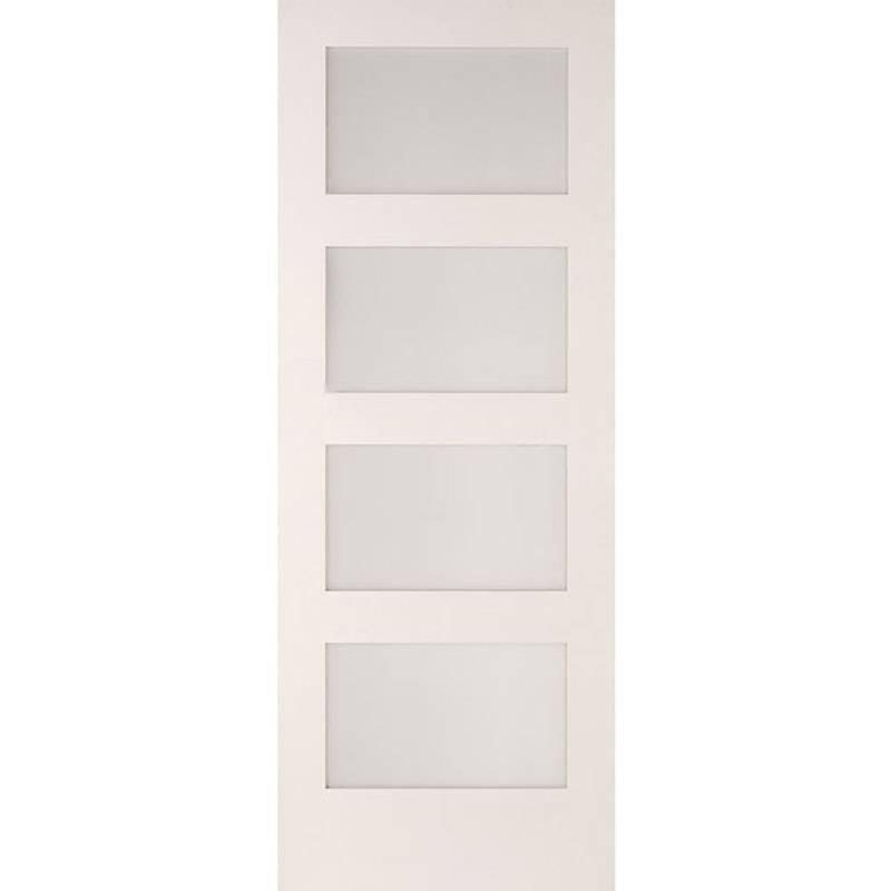 Jeld-wen Simplicity White Shaker 4 Light Clear Glazed Primed Internal Door 1981mm x 838mm x 35mm (78" x 33") Price Comparisons | Compare The Build