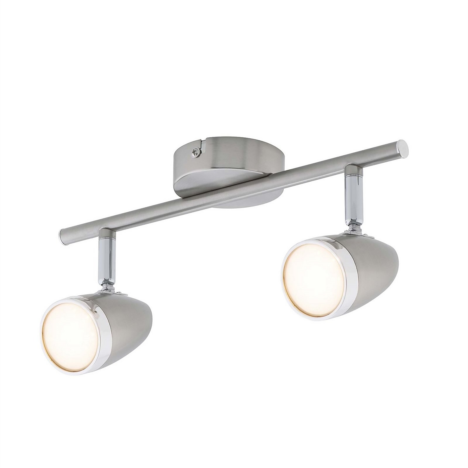 Vector 2 Bar LED Satin Nickel Spotlight | Compare The Build