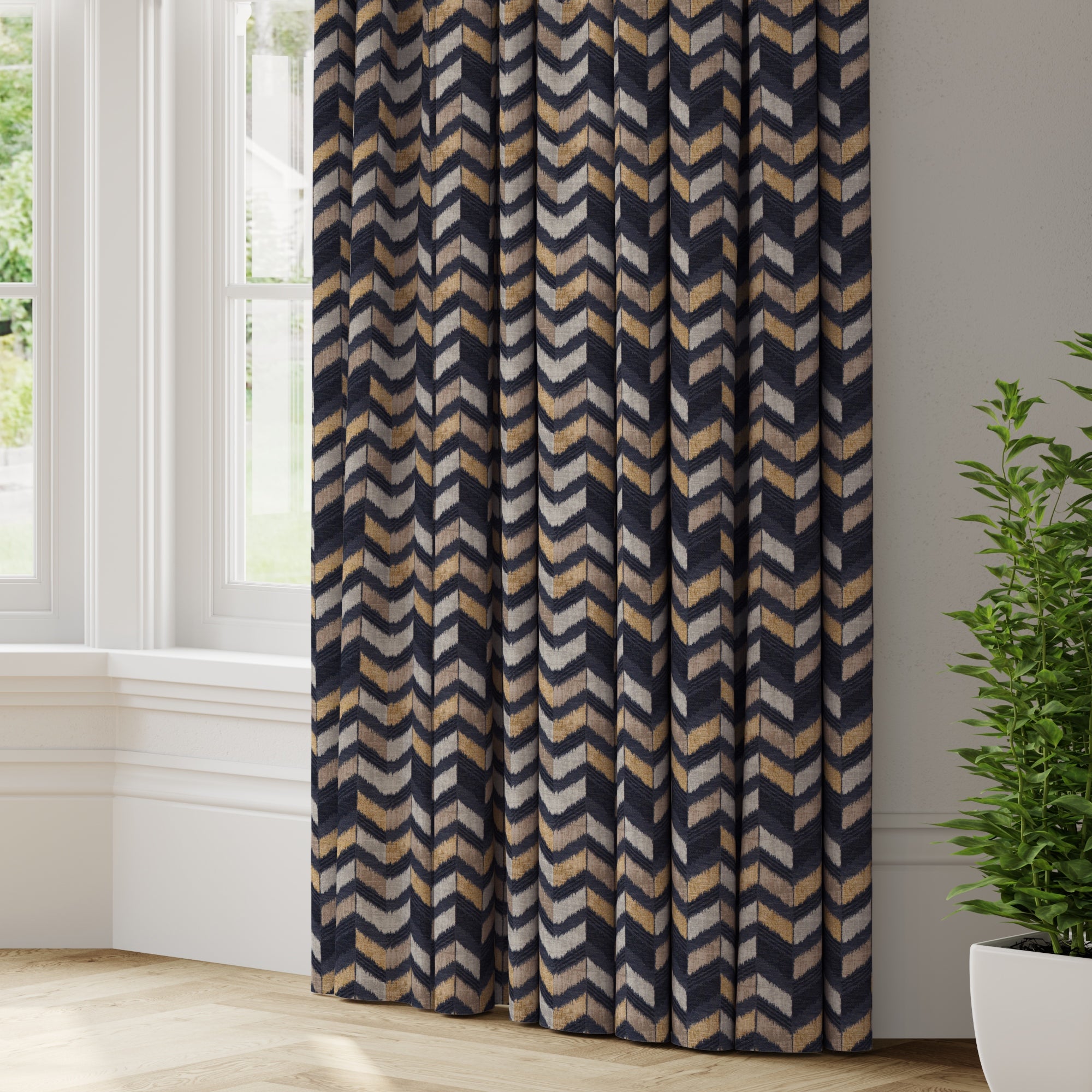 Zena Made to Measure Curtains Charcoal/Brown Price Comparisons | Compare The Build
