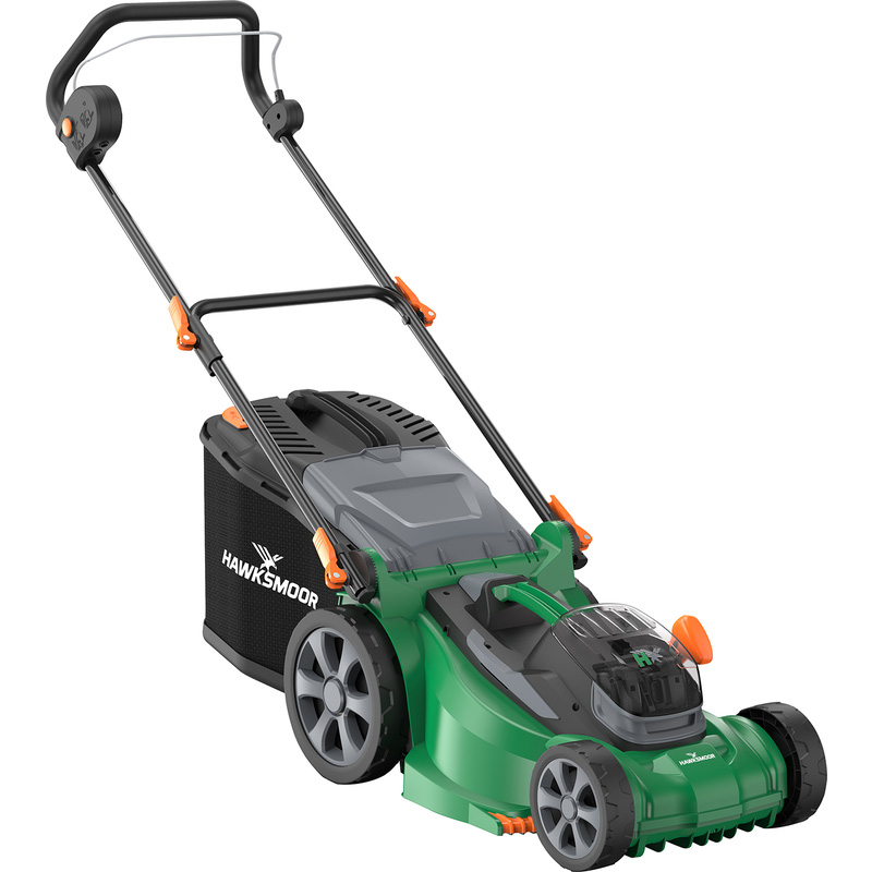 Hawksmoor 36V (2 x 18V) 40cm Cordless Brushless Lawnmower 2 x 4.0Ah Plastic Price Comparisons | Compare The Build