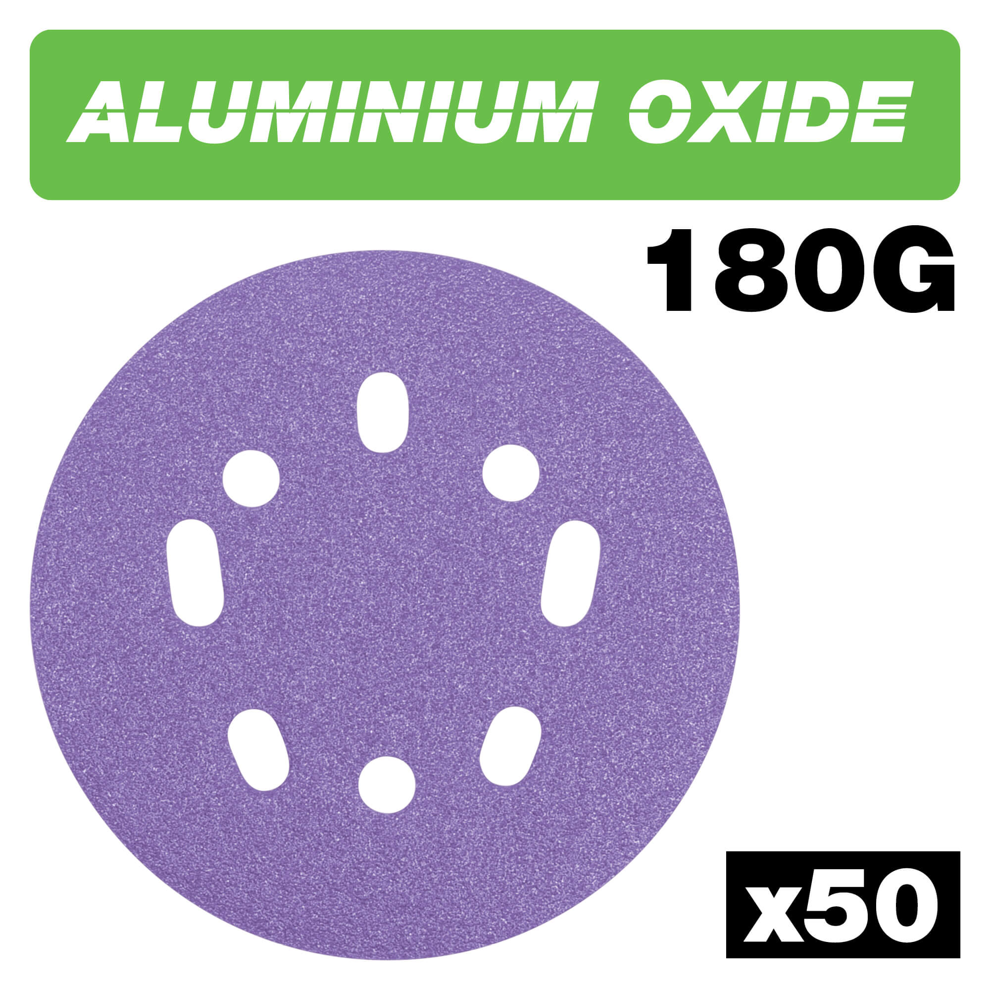 Trend Aluminium Oxide Random Orbital Sanding Disc 125mm 125mm 180g Pack of 50 Price Comparisons | Compare The Build