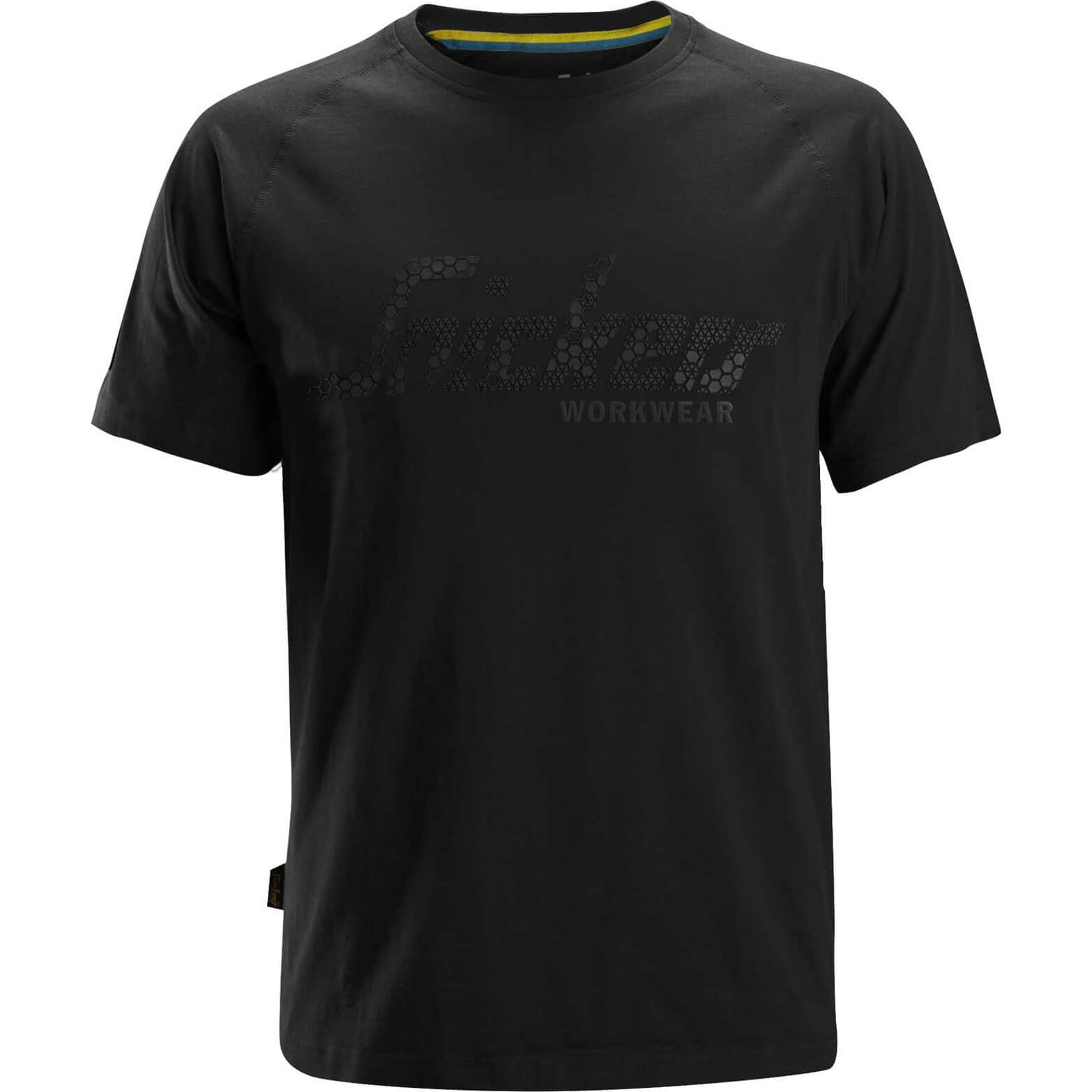 Snickers 2580 Mens Logo T-shirt Black L Price Comparisons | Compare The Build