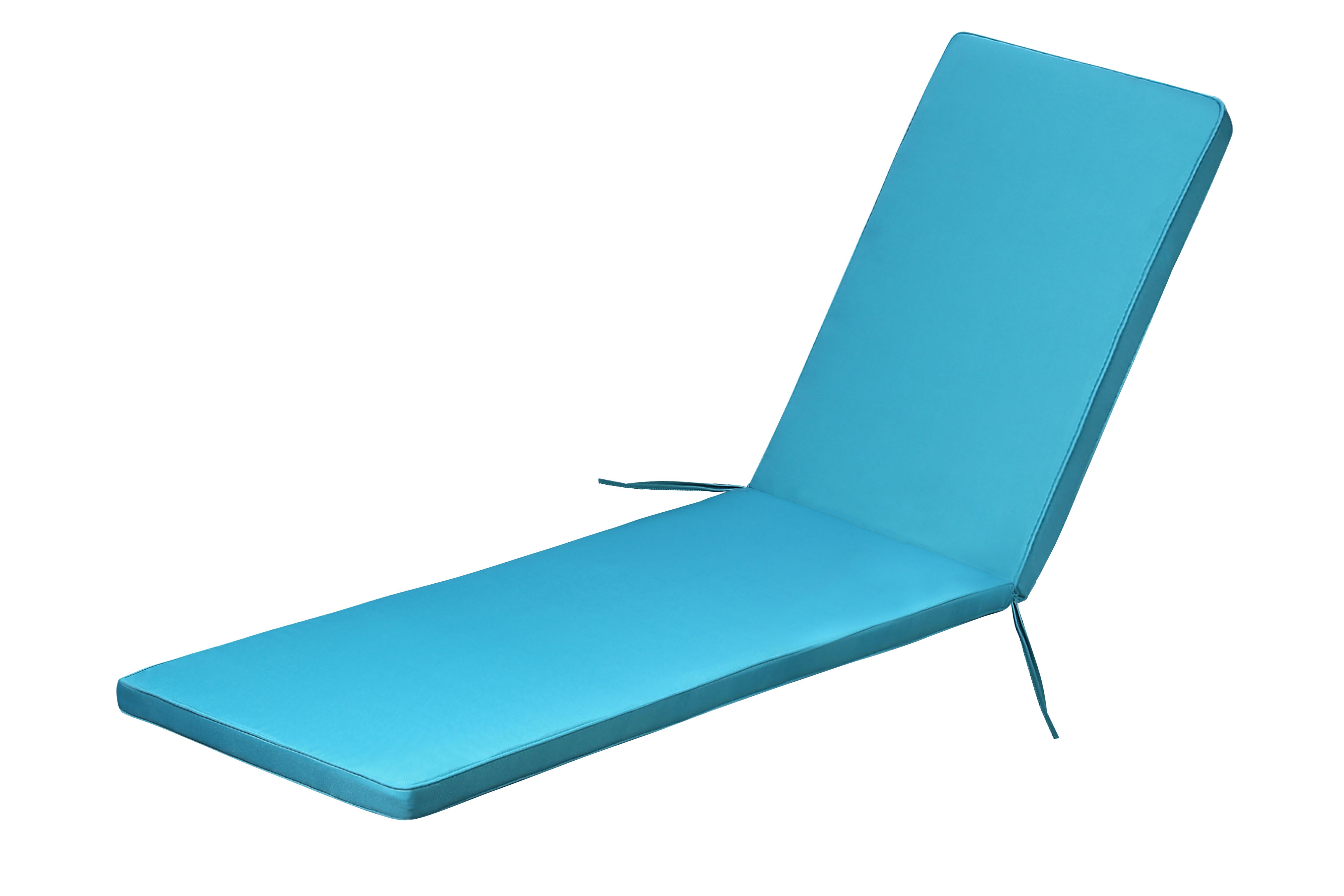 Blooma Tiga Biscay Blue Plain Sunlounger Cushion Price Comparisons | Compare The Build