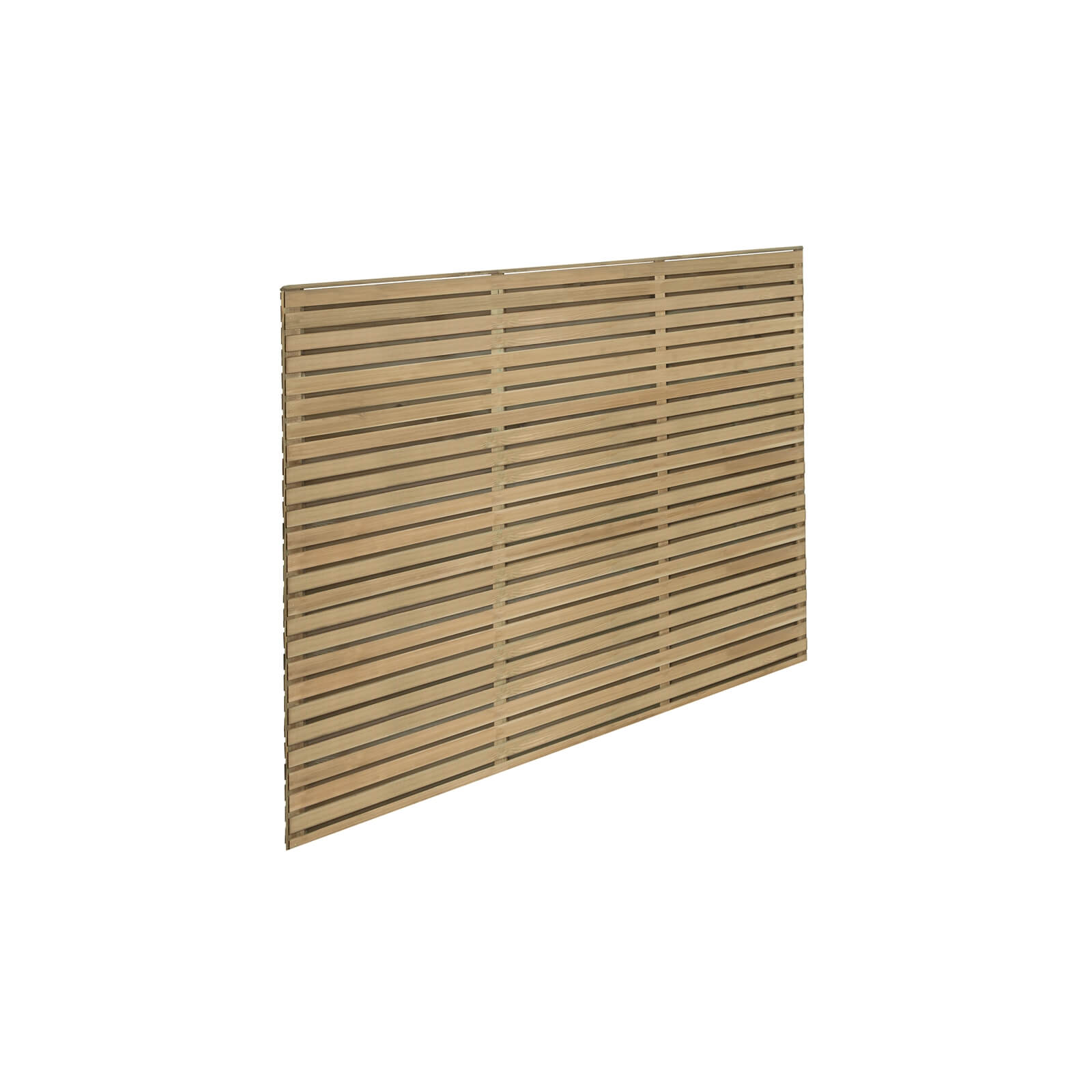 6ft x 5ft (1.8m x 1.5m) Pressure Treated Contemporary Double Slatted Fence Panel - Pack of 4 Price Comparisons | Compare The Build