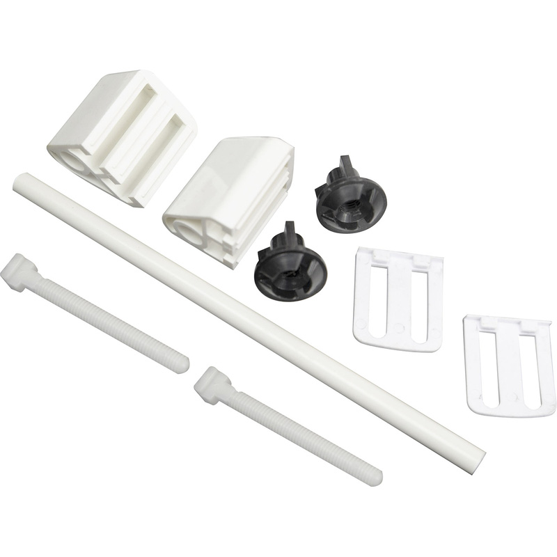 Fluidmaster Toilet Seat Hinges White (2 Pack) Plastic | Compare The Build