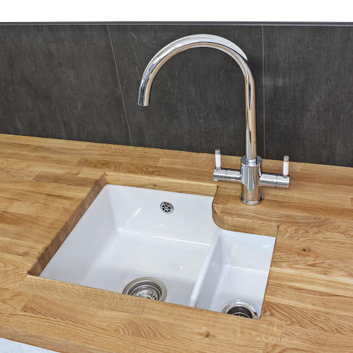 Reginox Tuscany Undermount White Ceramic 1.5 Bowl Kitchen Sink with Waste Included Price Comparisons | Compare The Build