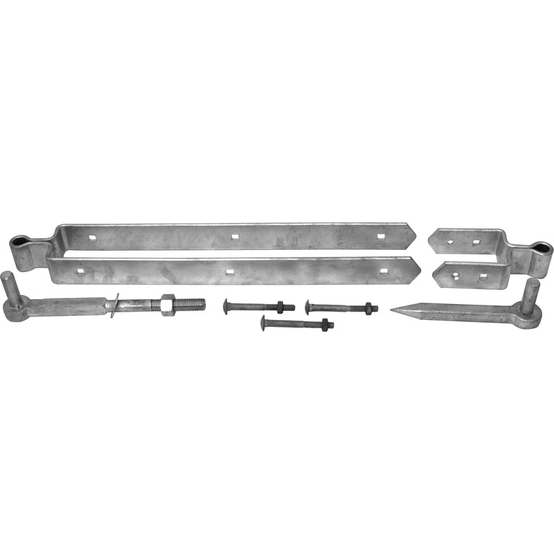 Perry Double Strap Field Gate Hinge Set 24" in Silver Price Comparisons | Compare The Build