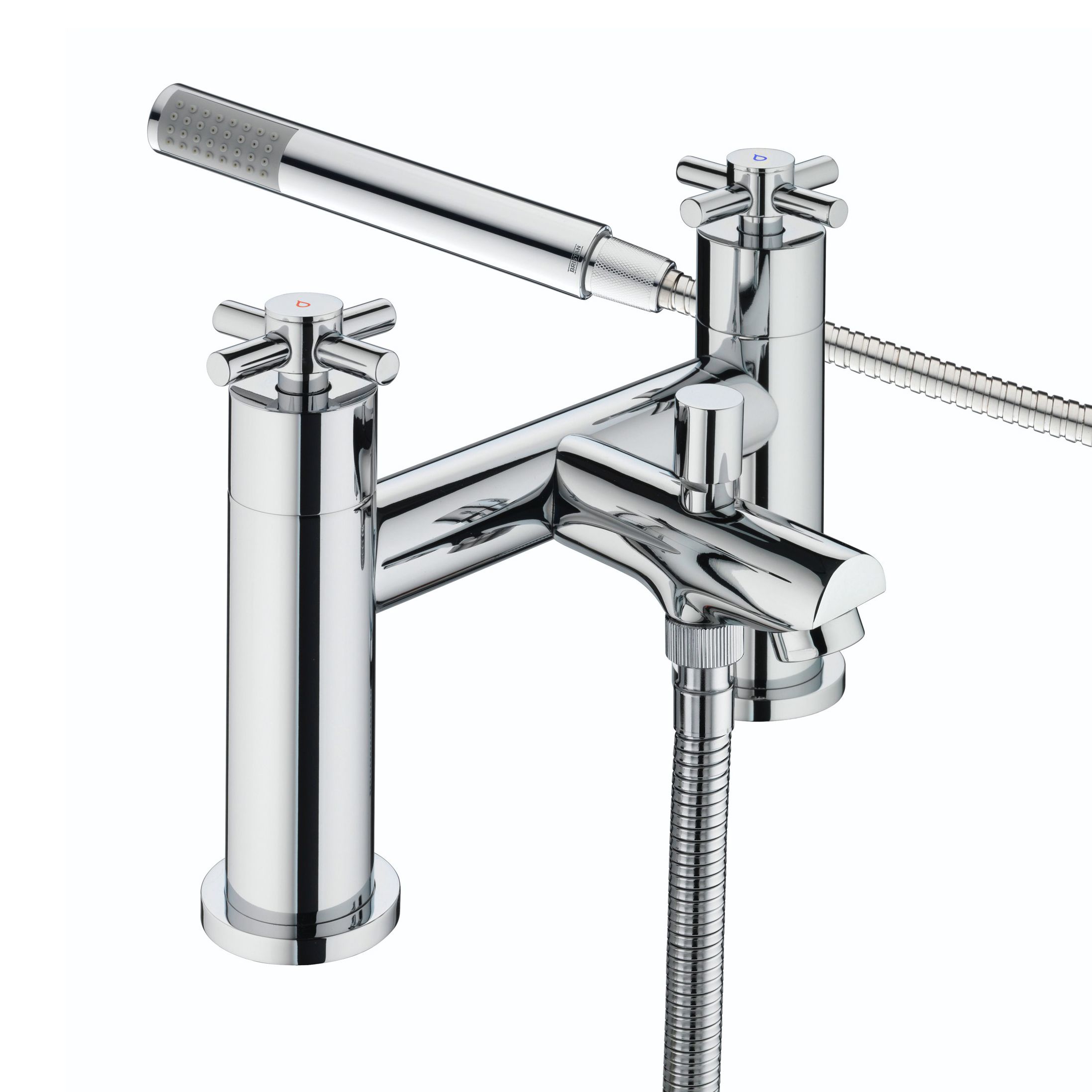 Bristan Nurture Chrome Effect Chrome Rim-Mounted Deck Shower Mixer Tap Price Comparisons | Compare The Build