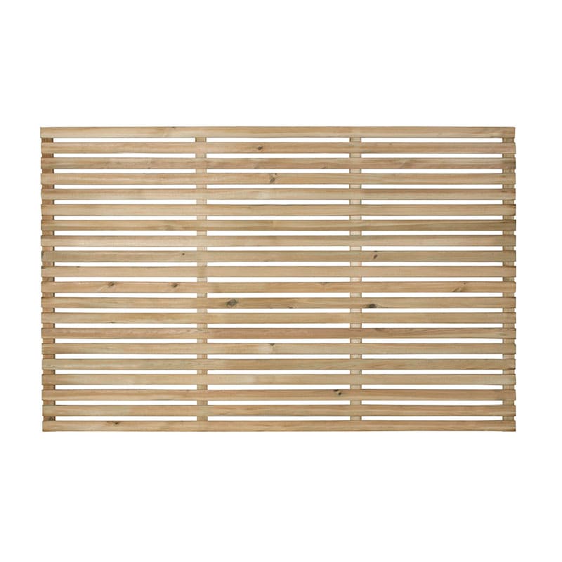 Forest 6' x 4' Pressure Treated Contemporary Slatted Fence Panel (1.8m x 1.2m) Price Comparisons | Compare The Build