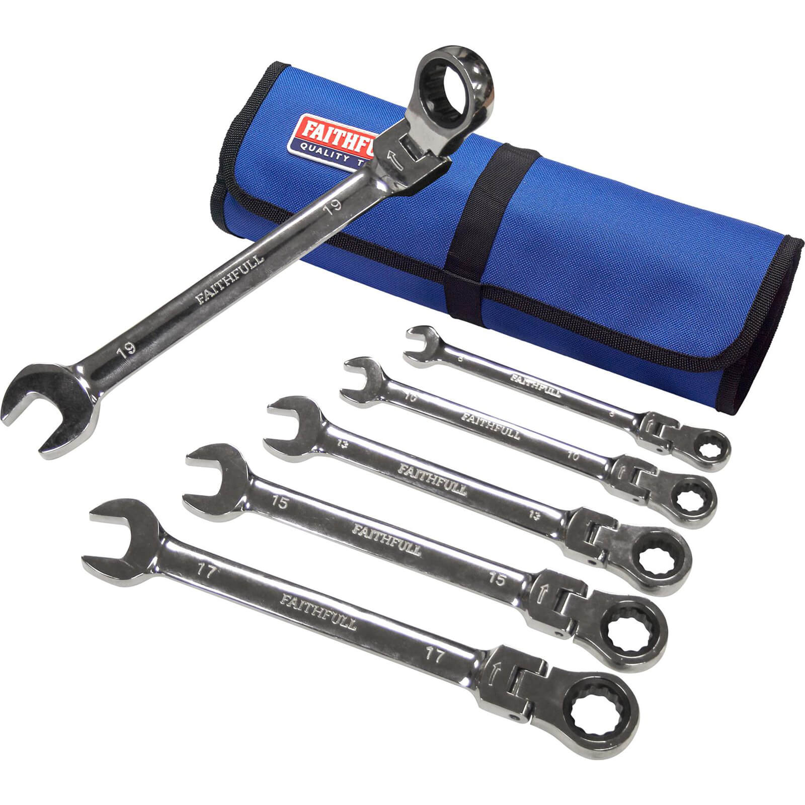 Faithfull 6 Piece Ratchet Combination Spanner Set Price Comparisons | Compare The Build