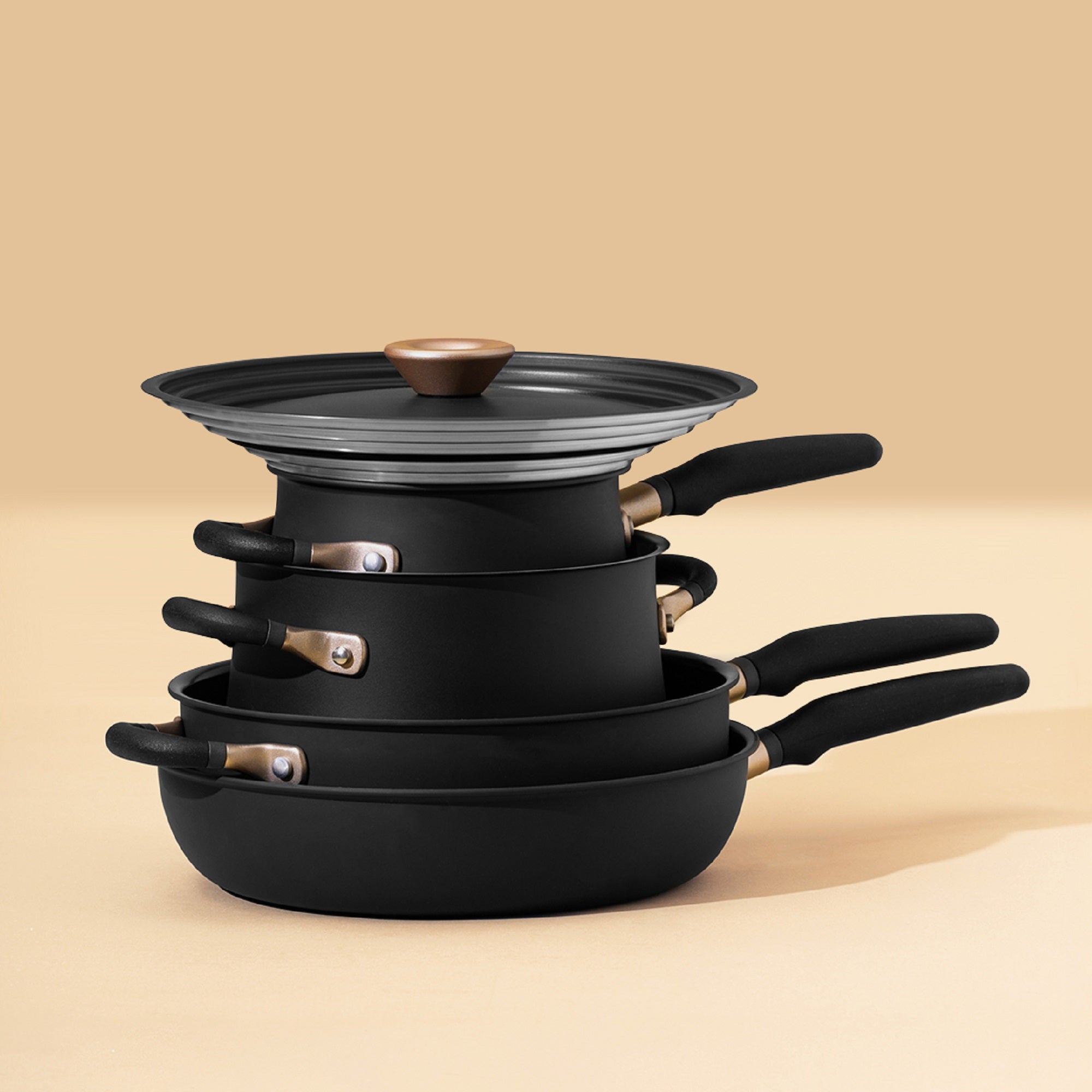 Meyer Accent Hard Anodised 6 Piece Pan Set Black Price Comparisons | Compare The Build