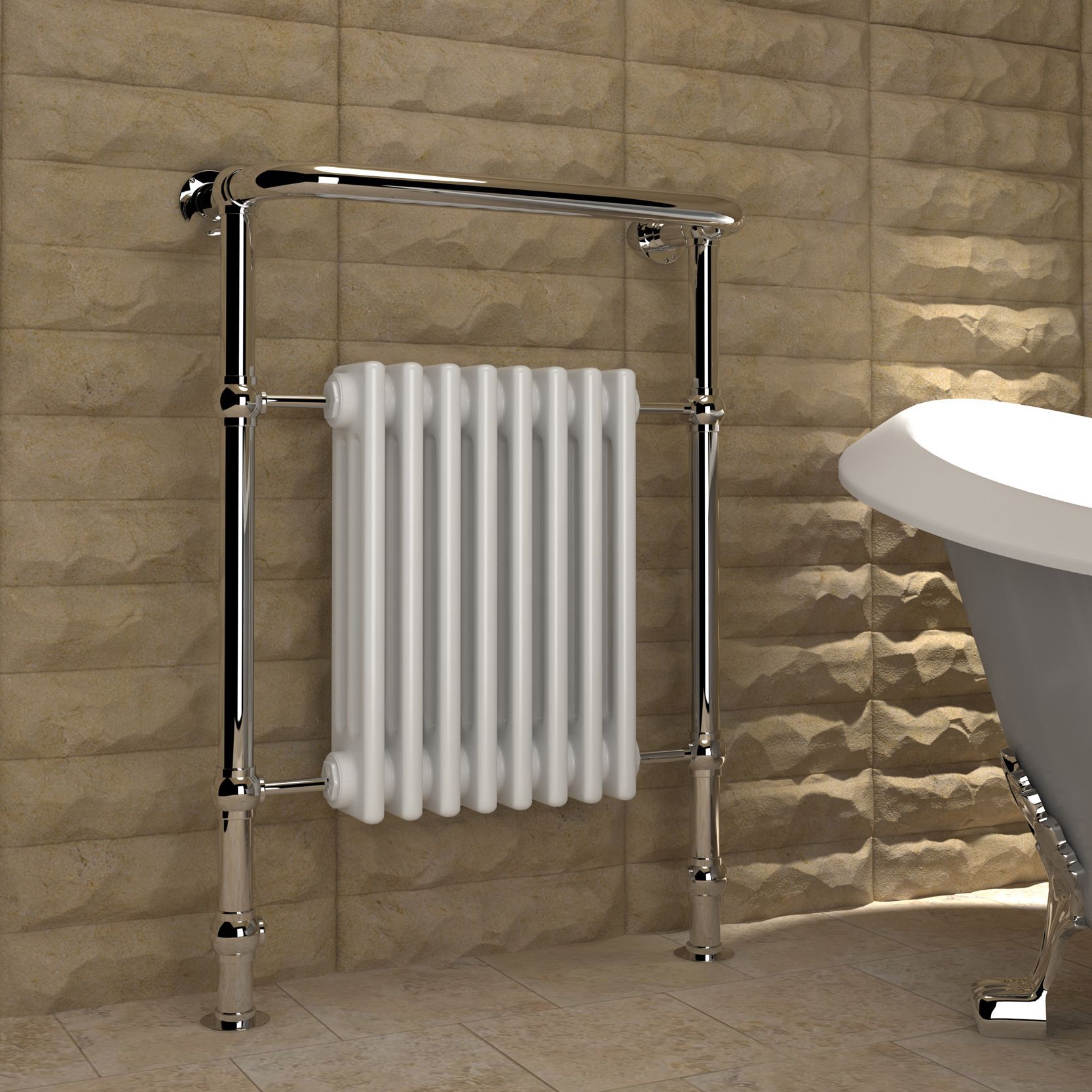 Kudox Victoria 531W White Towel Heater (H)952mm (W)675mm Price Comparisons | Compare The Build