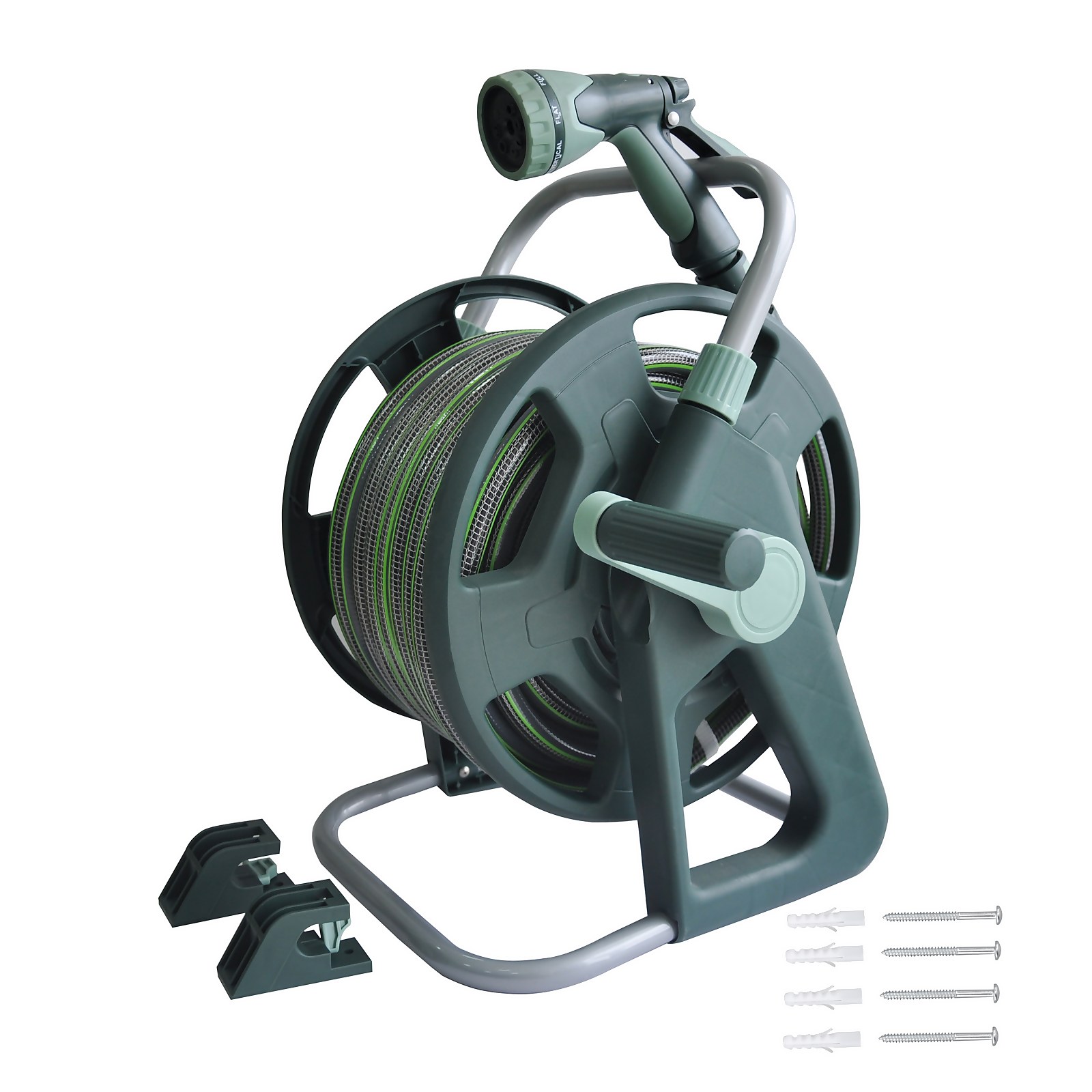 Homebase Premium Anti-Kink Hose Reel Set 25m Price Comparisons | Compare The Build