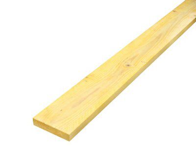 Rough sawn Whitewood Stick timber (L)2.4m (W)125mm (T)22mm, Pack of 4 Price Comparisons | Compare The Build