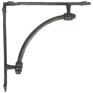 Rustic Arch Steel Shelf Bracket - 150 x 150mm Price Comparisons | Compare The Build