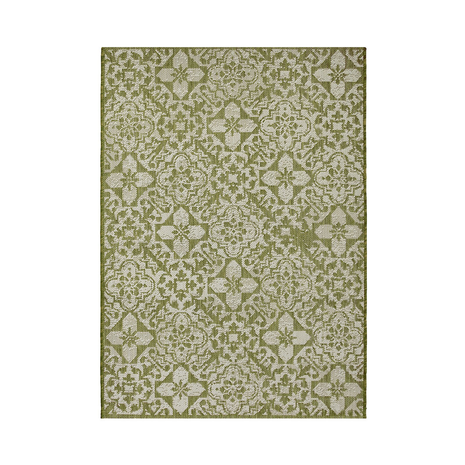 Indoor Outdoor Tile Rug - Green - 133x190cm Price Comparisons | Compare The Build