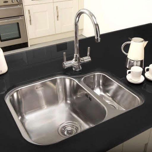 Reginox Alaska Undermount Stainless Steel Kitchen Sink - 1.5 Left Hand Bowl with Waste Included | Compare The Build