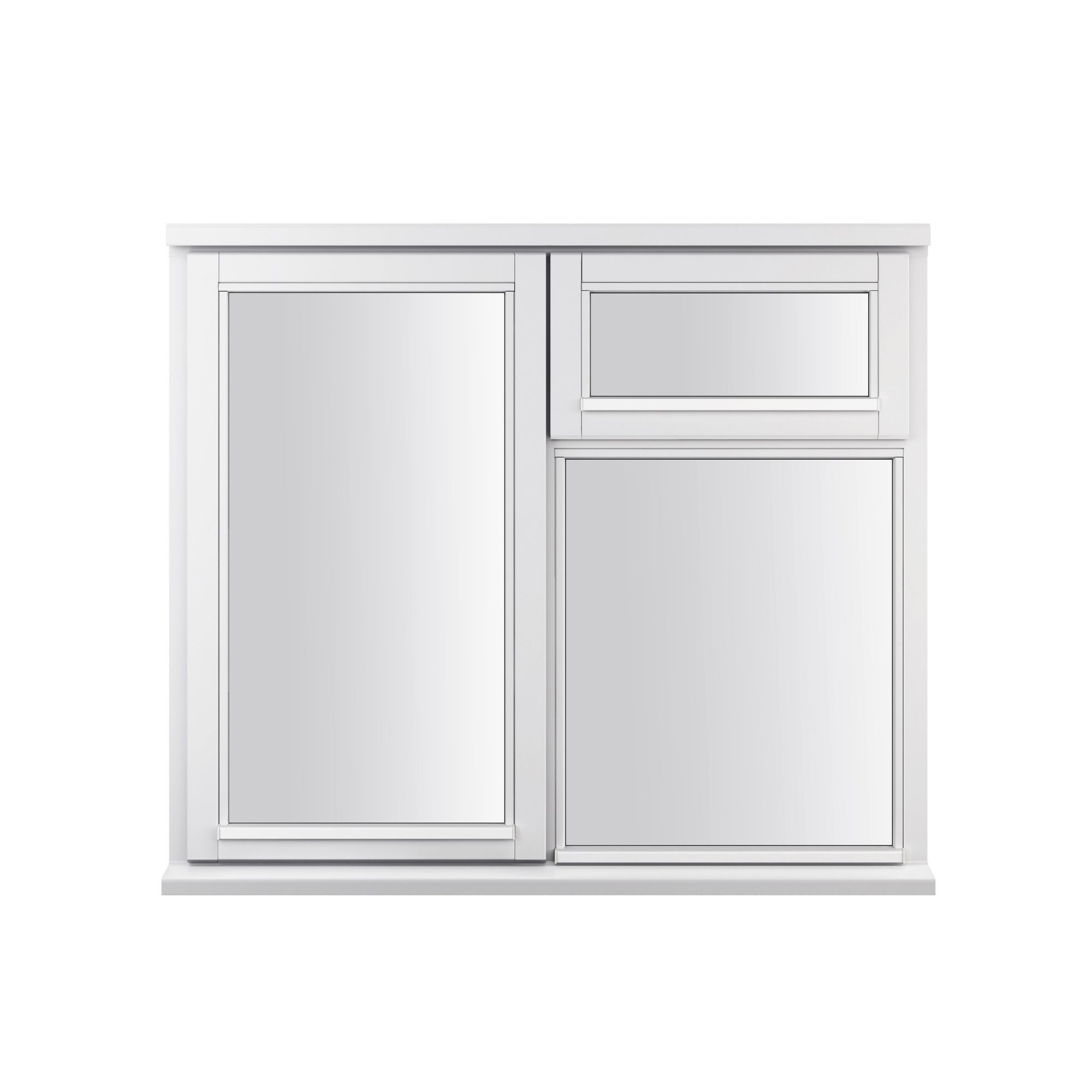 Stormsure Clear Double Glazed White Timber Left-Handed Side Hung Casement Window, (H)1195mm (W)1195mm Price Comparisons | Compare The Build