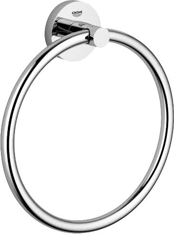 Grohe Essentials Chrome Towel Ring Price Comparisons | Compare The Build