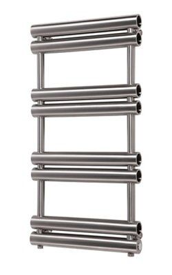 Pasadoble Brushed Steel Towel Warmer (W)500mm X (H)990mm | Compare The Build