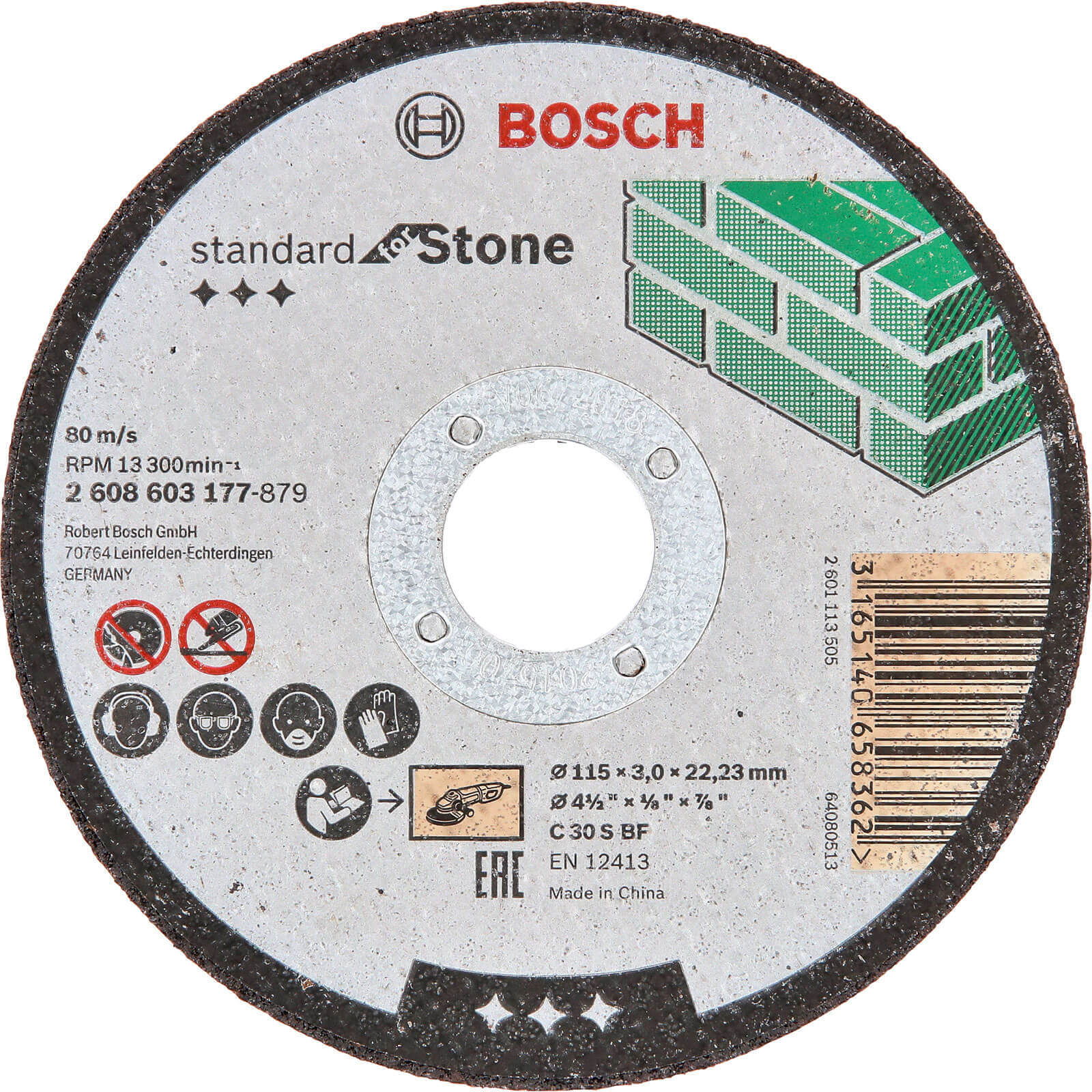 Bosch Standard Stone Cutting Disc 115mm 3mm 22mm Price Comparisons | Compare The Build