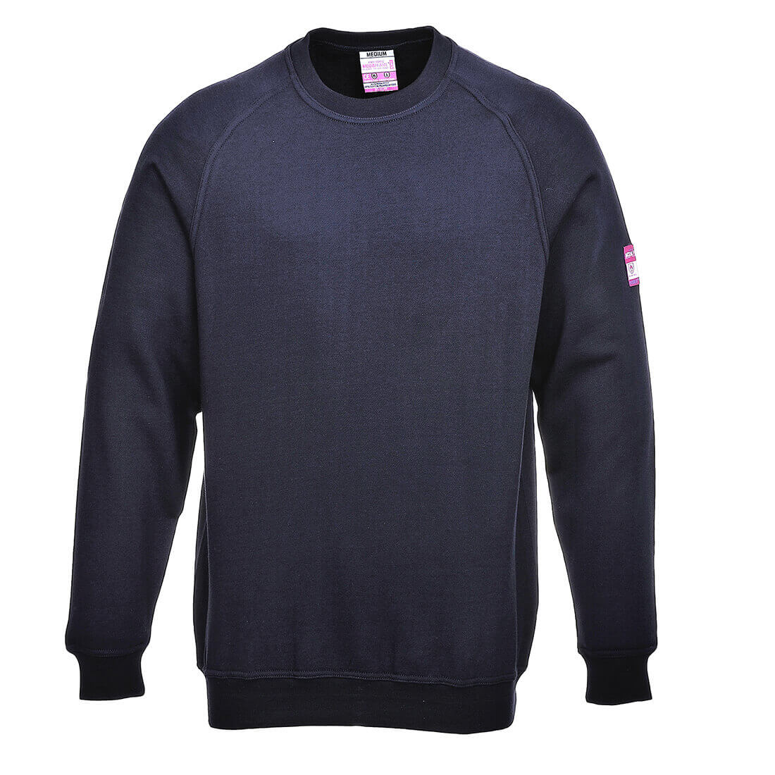 Modaflame Mens Flame Resistant Antistatic Long Sleeve Sweatshirt Navy 2XL Price Comparisons | Compare The Build