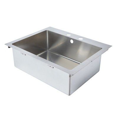 Cooke & Lewis Ampère 1 Bowl Brushed Stainless Steel Sink Price Comparisons | Compare The Build