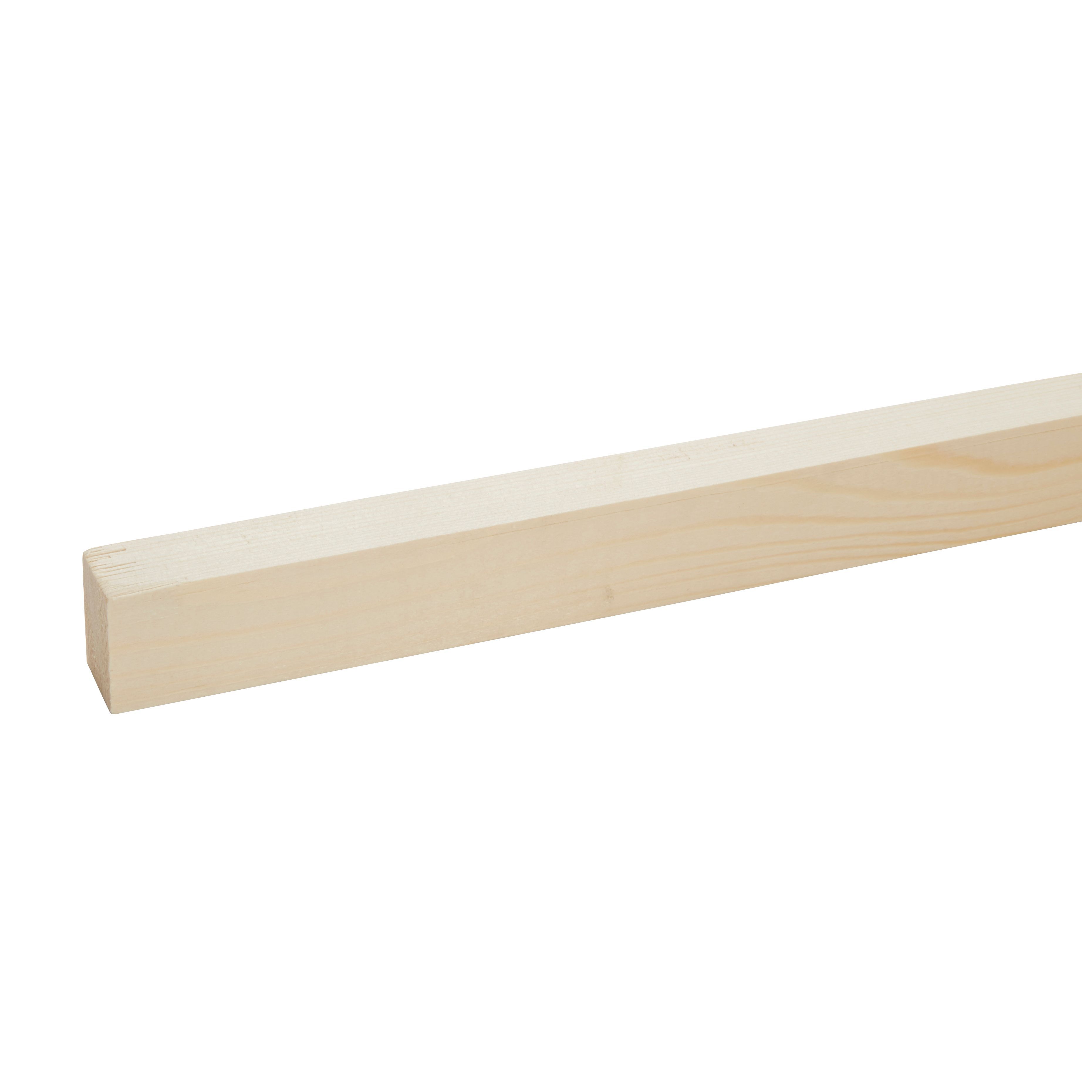 Metsä Wood Smooth Planed Square Edge Whitewood Spruce Stick Timber (L)2.4M (W)34mm (T)27mm, Pack Of 4 | Compare The Build