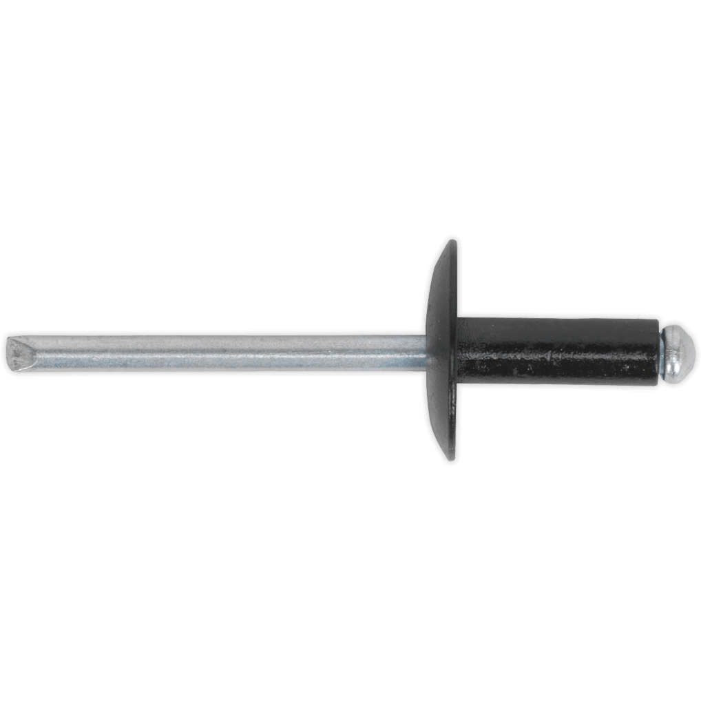 Sealey Large Flange Black Aluminium Rivets 4mm 14mm Pack of 200 Price Comparisons | Compare The Build