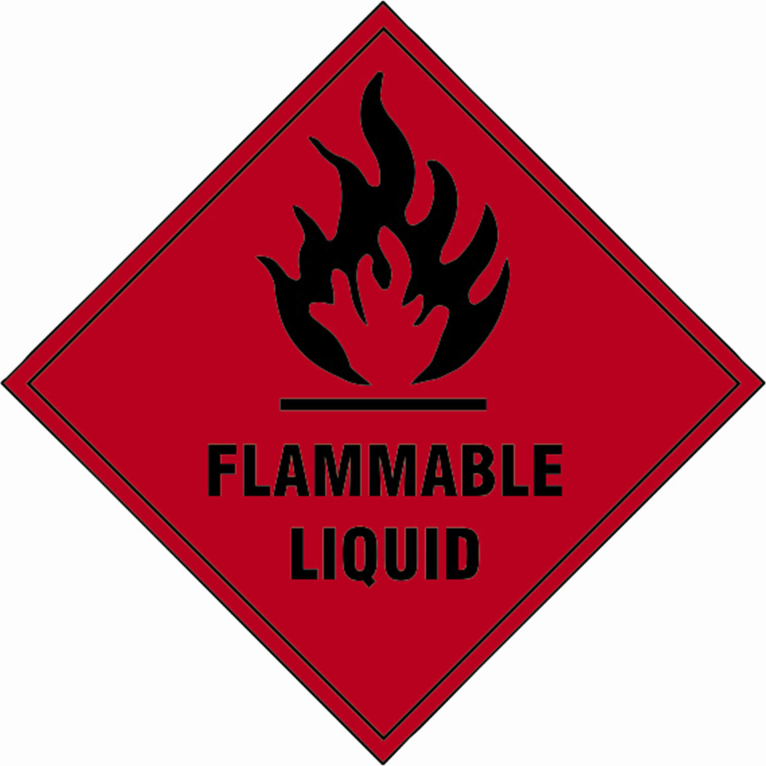 Scan Flammable Liquid Sign 100mm 100mm Standard Price Comparisons | Compare The Build