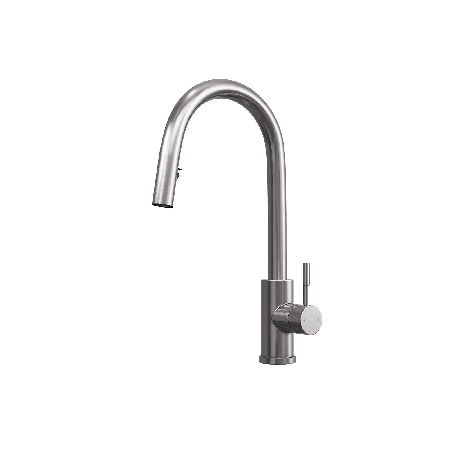 Corran Pull and Spray Tap - Brushed Steel Price Comparisons | Compare The Build