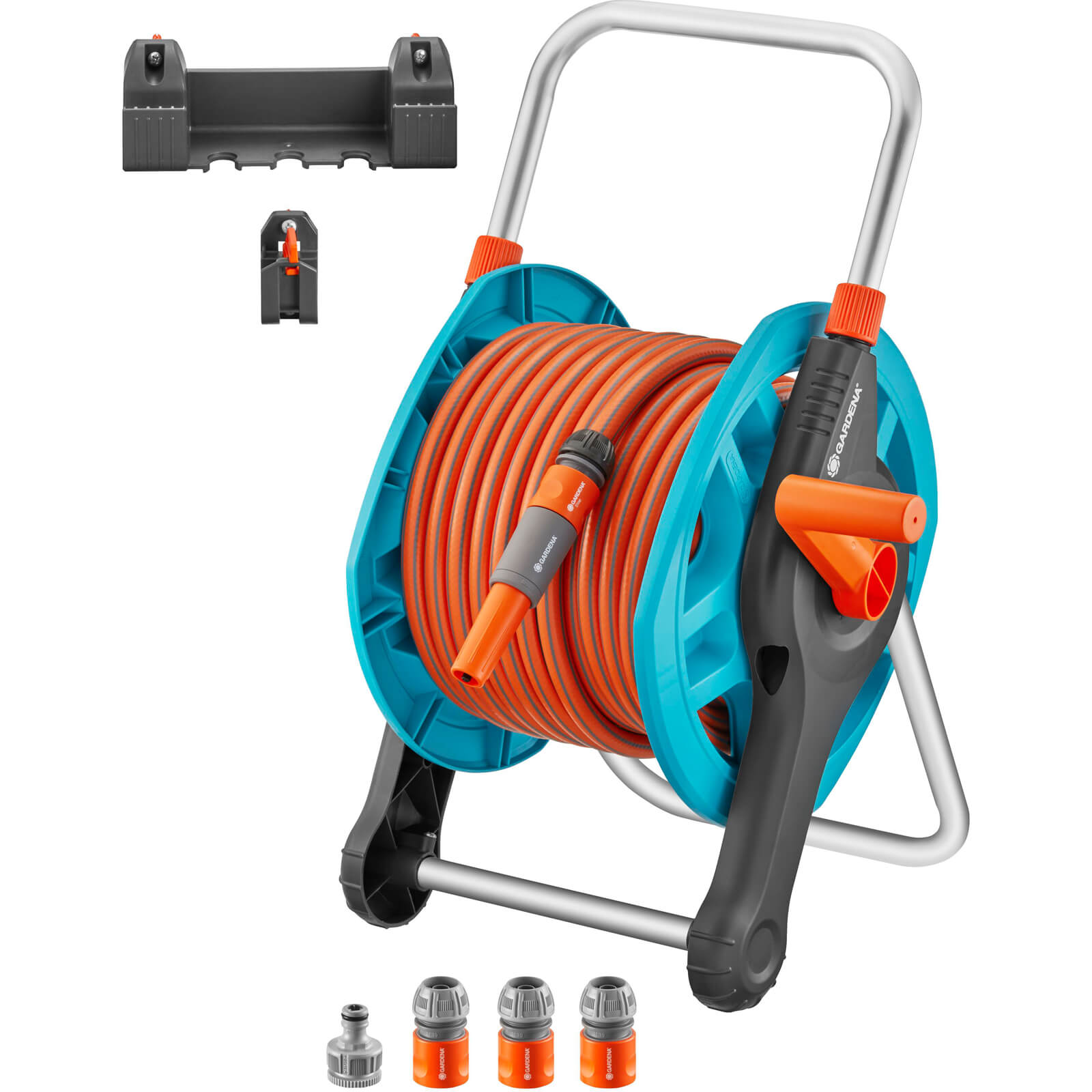 Gardena Basic Floor and Wall Hose Reel 1/2" / 12.5mm 25m Price Comparisons | Compare The Build