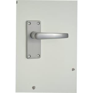 Contract Satin Aluminium Latch Door Handle - 1 Pair Price Comparisons | Compare The Build