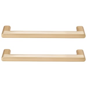 Flat Cabinet Handle Satin Brass 140mm - Pack of 2 Price Comparisons | Compare The Build