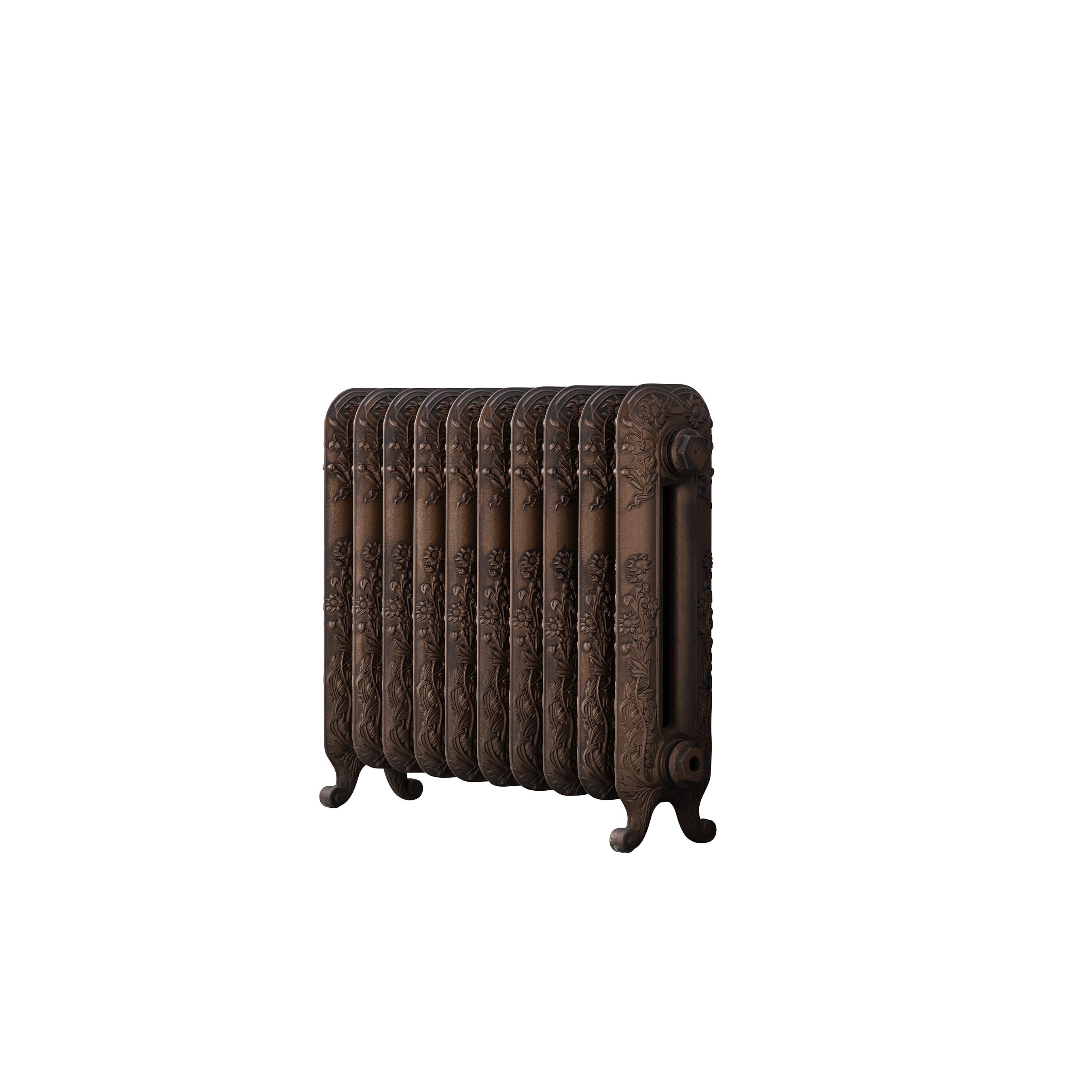 Arroll Daisy Cast Iron Bronze 10 Column Radiator, (W)684mm X (H)597mm | Compare The Build