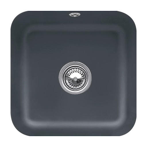 Villeroy & Boch Cisterna 50 Ceramic Undermount 1 Bowl Kitchen Sink with Waste - Graphite | Compare The Build