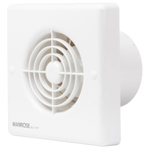 Manrose White Quiet Bathroom Extractor Fan - 100mm | Compare The Build