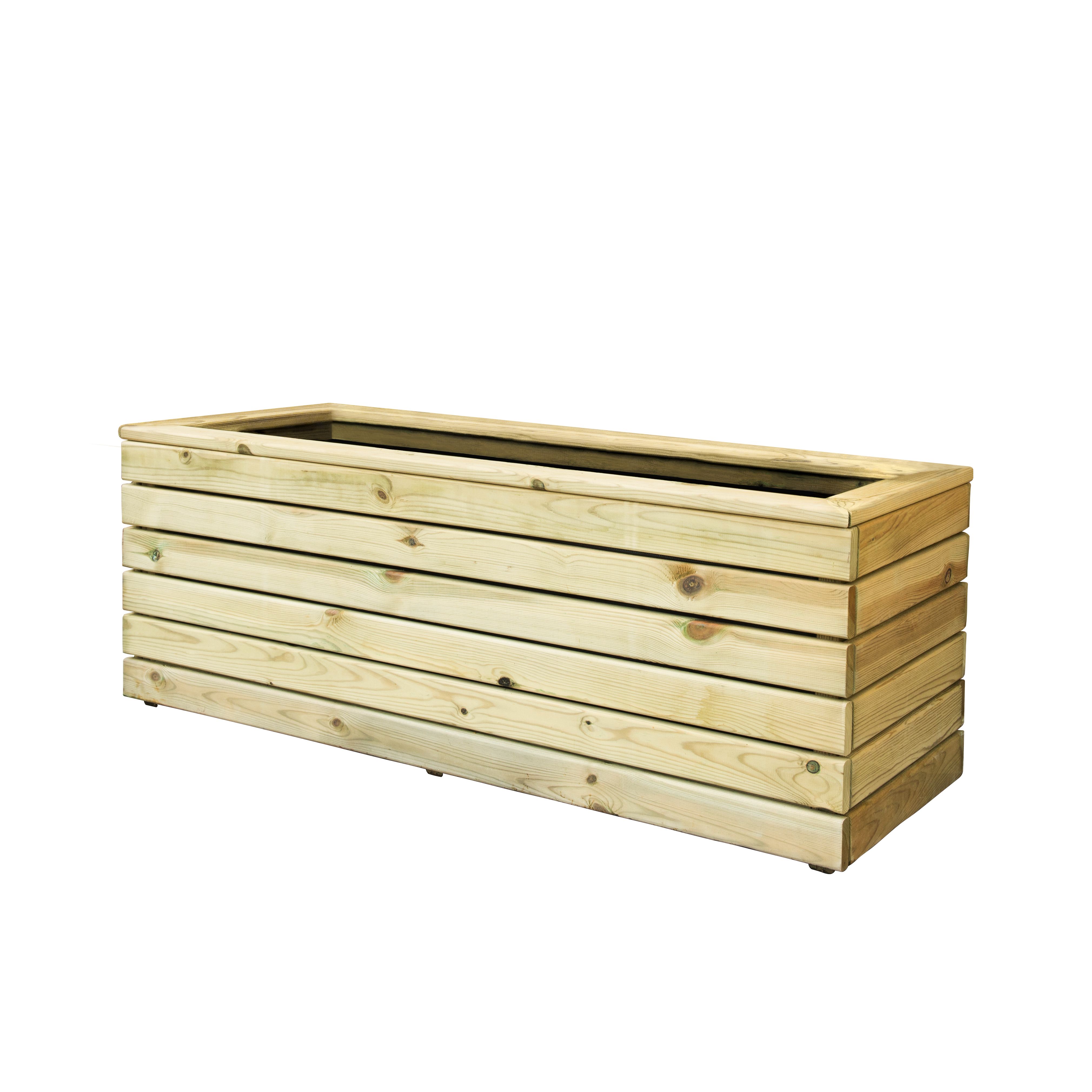 Forest Garden Linear Wooden Rectangular Planter 40Cm Price Comparisons | Compare The Build