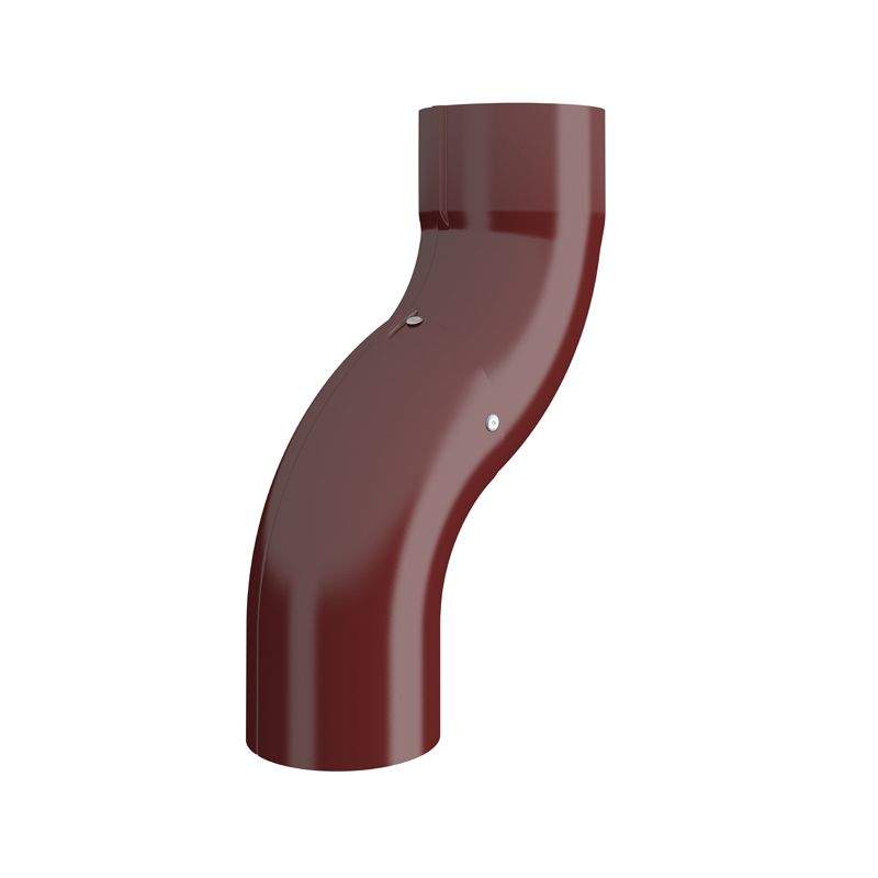 Lindab Round One Piece Bend 75mm Painted Dark Red Galvanised Steel SOKN75DR Price Comparisons | Compare The Build