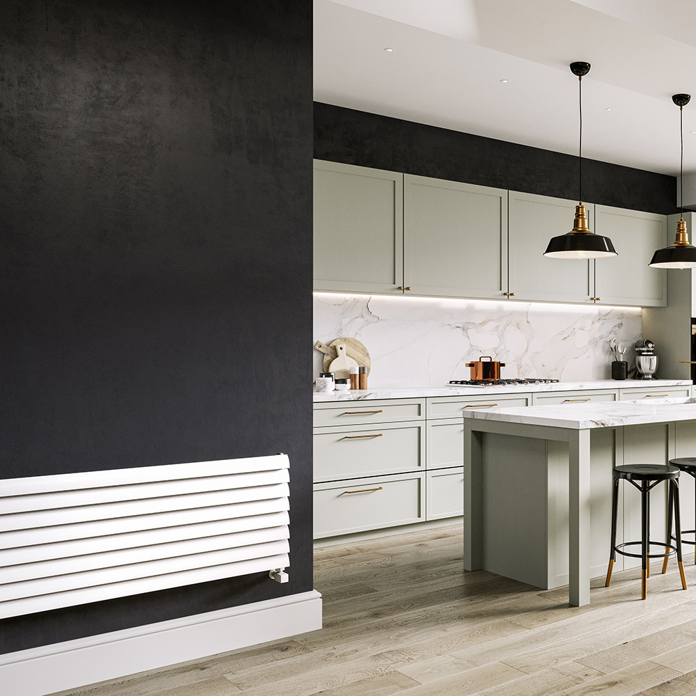 Trade Direct Edge Horizontal Designer Radiator, White, 475mm x 1800mm Price Comparisons | Compare The Build