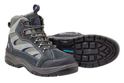 Rigour Grey & Blue Non-Safety Boots, Size 8 Price Comparisons | Compare The Build