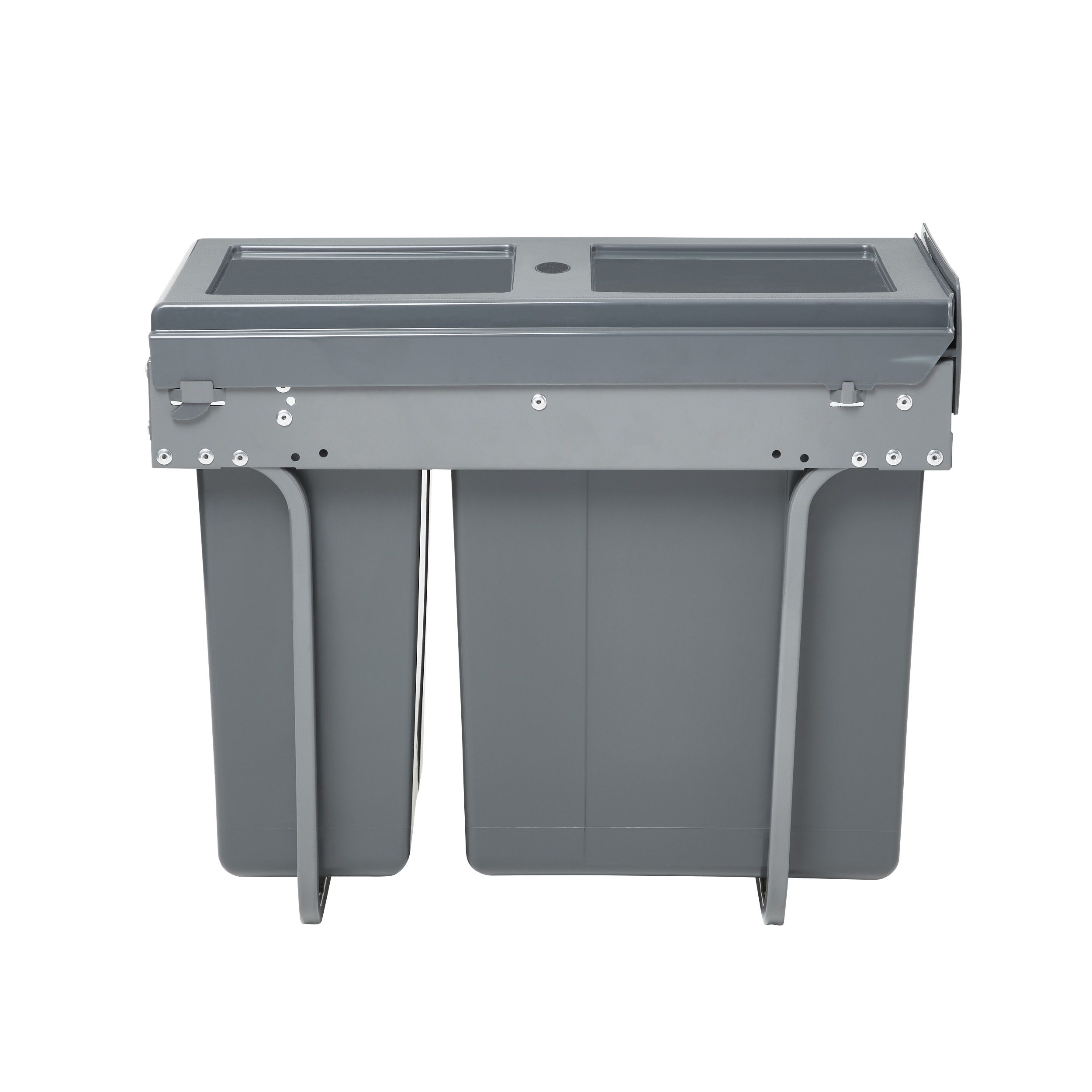 GoodHome Vigote Anthracite Rectangular Integrated Kitchen Pull-Out Bin, 26L Price Comparisons | Compare The Build