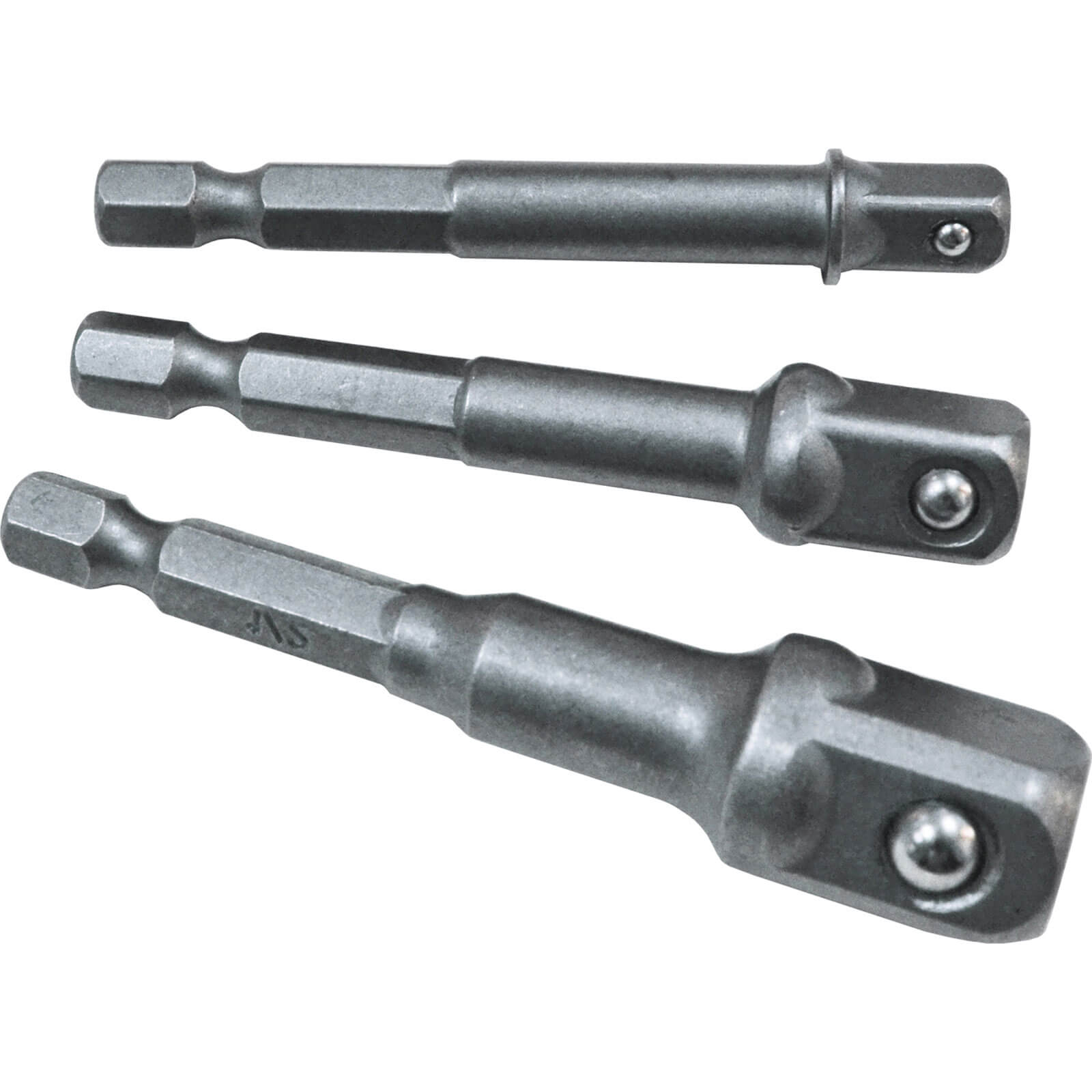 Faithfull 3 Piece 1/4" Hex to Square Drive Adaptor Set Price Comparisons | Compare The Build