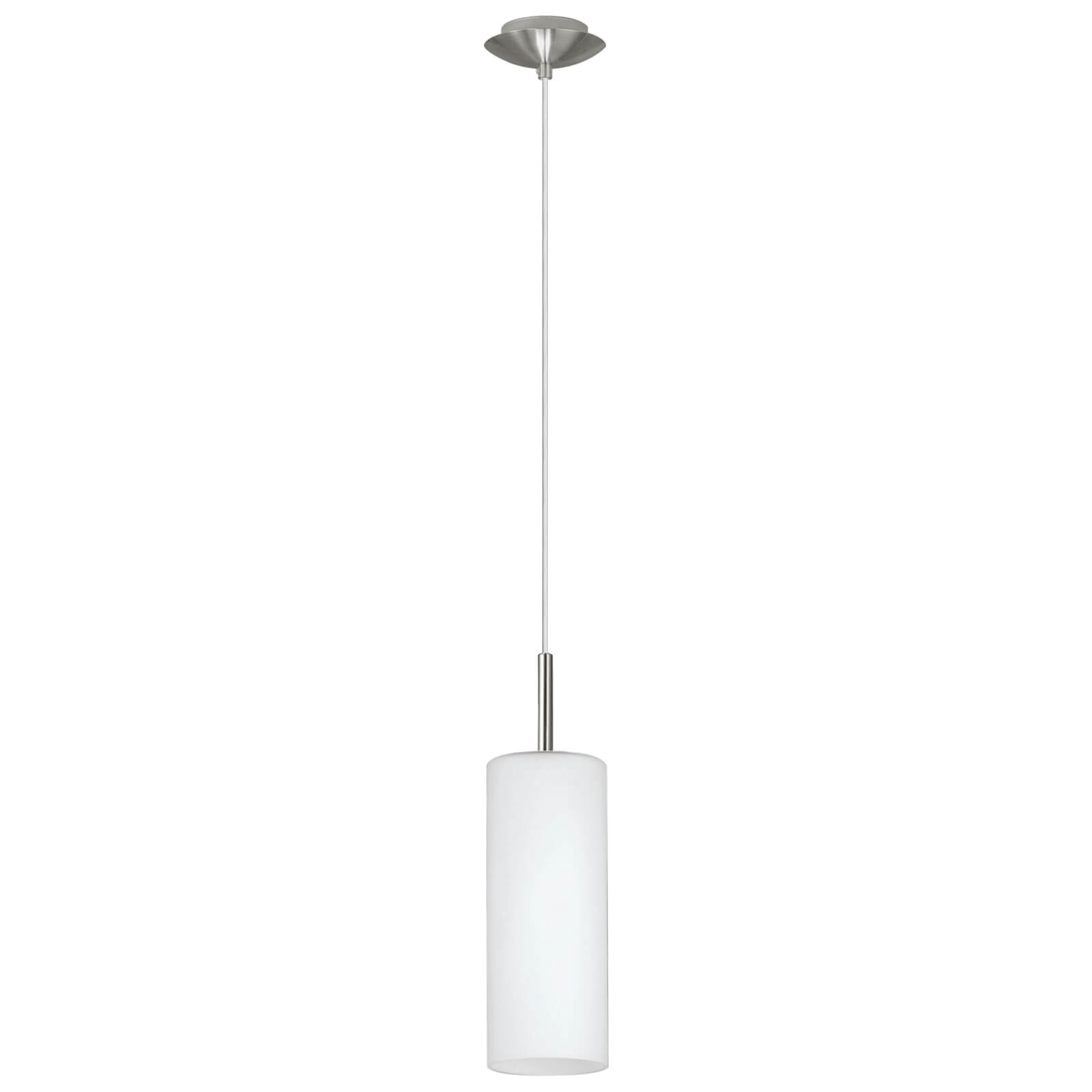 Eglo Troy 3 (1 Light) Pendant Light - Satin Nickel | Compare The Build