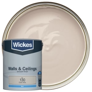 Wickes Vinyl Matt Emulsion Paint - Chalk White No.130 - 5L Price Comparisons | Compare The Build